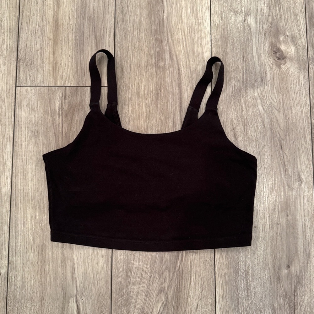 Offline by‎ Aerie Black Seamless Crop Tank Sports Bra Size S P